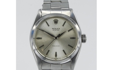 Rolex Oyster Precision stainless steel cased gents manual wi...