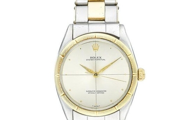 Rolex "Zephyr" Oyster Perpetual Reference 1008 Stainless Steel and 14K Gold