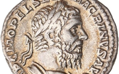 Roman Empire - AR Denarius, Macrinus (AD 217-218) - PROVIDENTIA DEORVM, Providentia - Silver