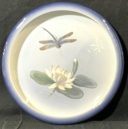 Royal Copenhagen Dragonfly&Lily Porcelain Bowl