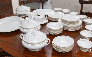 Royal Worcester 'Contessa' dinner service for eight, in good condition...