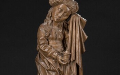 Sainte Marie-Madeleine en noyer sculpté... - Lot 25 - Oger - Blanchet
