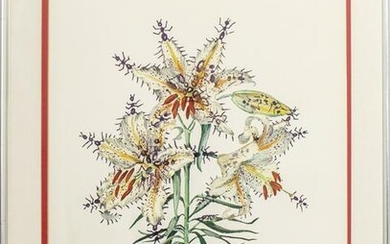 Salvador Dali "Surrealist Flowers" Etching