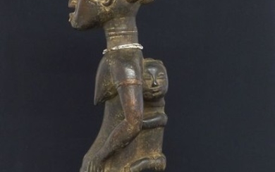 Sculpture (1) - Wood - Baoulé - Côte d'Ivoire