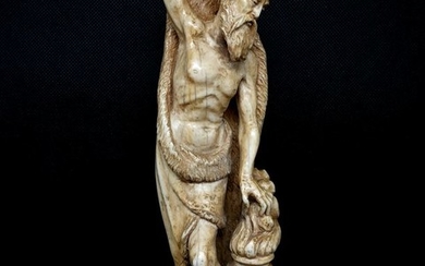 Sculpture, Allegory of winter - Ivory - Late 19th century