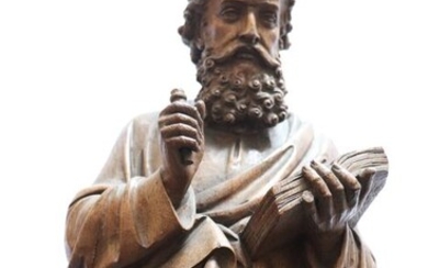 Sculpture, apostle Peter - 64 cm - Oak - 19th century