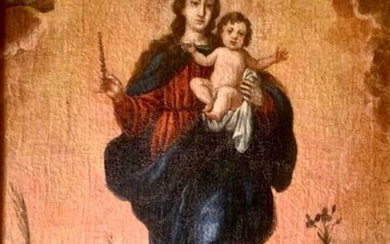 Scuola Napoletana (XVII) - Madonna del Carmine
