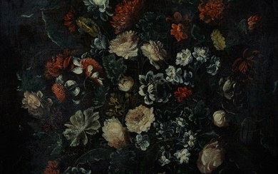 Scuola Romana, fine XVII sec., Vaso di fiori