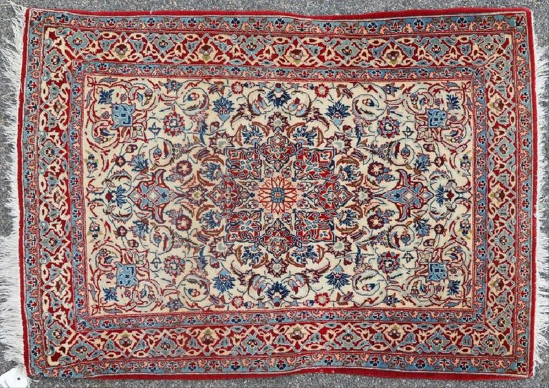 Semi Antique Persian Isfahan Rug