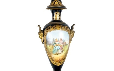 Sevres Bronze Mounted Vase