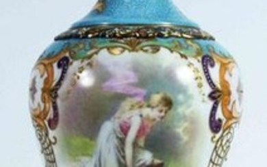Sevres Porcelain & Gilt Mounted Urn