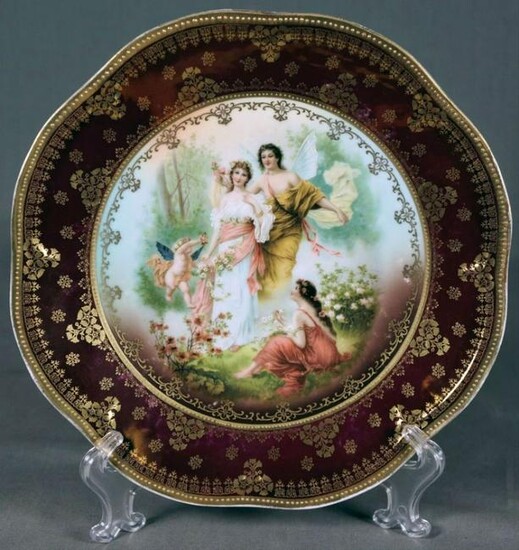 Sevres-Style And Royal Vienna-Style Porcelain Plate