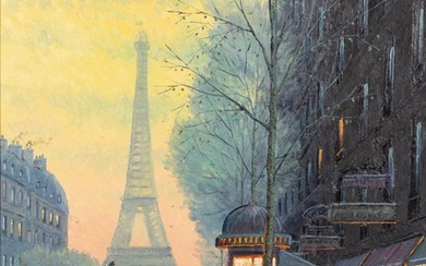 Sights of Paris (triptych)