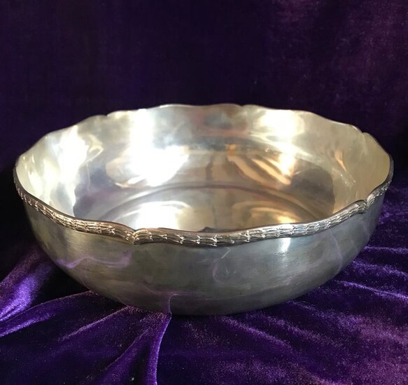 Silver basket for bread or pasta - .916 silver - REINER - Europe - Second half 20th century