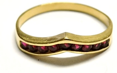 Sin precio de reserva - 18 kt. Yellow gold - Ring Ruby