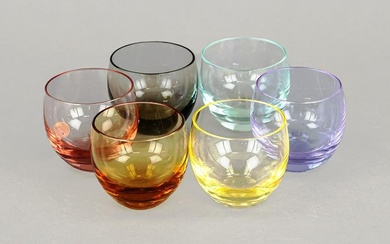 Six shot glasses, Moser & SÃ¶hn