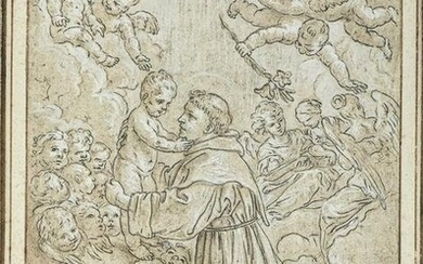 St. Anthony and Jesus as a child among the angels