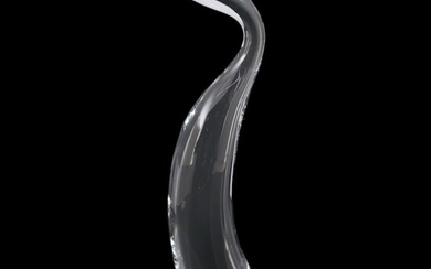 Steuben Art Glass Swan Statuette, Mid to Late 20th Century