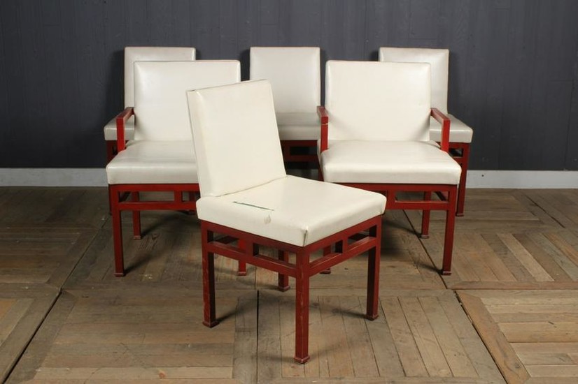 Suite of 6 James Mont Style Dining Chairs