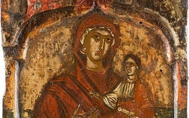 THE CENTRAL PANEL OF A TRIPTYCH SHOWING THE HODIGITRIA