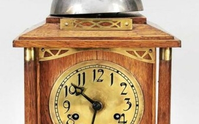 Table clock oak, art nouveau