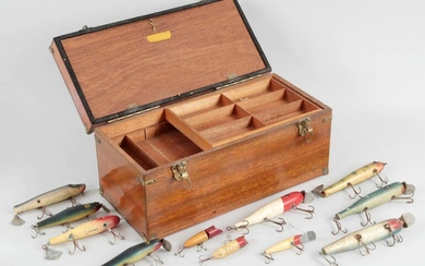 Tackle Box with Saltwater Plugs