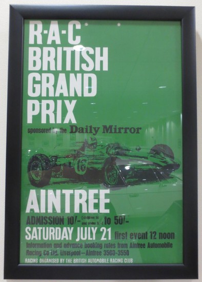 Three 'Aintree 200' motor racing posters