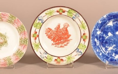 Three Antique China Cup Plates.