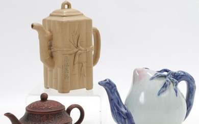 Three Chinese Teapots, 20th C.