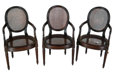 Three F.. Linke French Armchairs