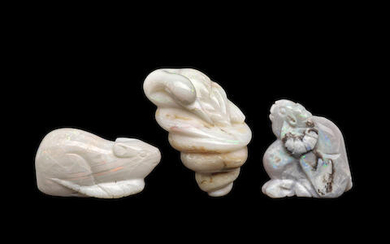 Three Opal Carvings