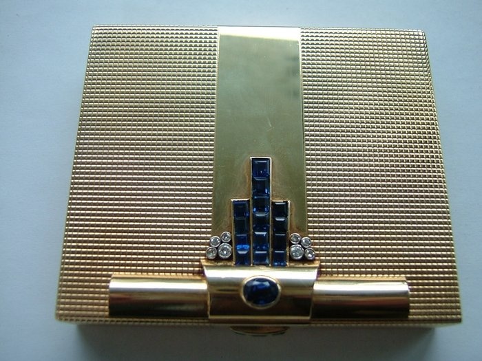 Tiffany & Co. - Cigarette box (1) - Solid Gold 14k
