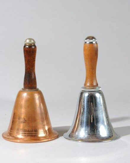 Two 1930s Town Crier's Bell Cocktail Shakers