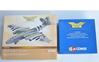 Two Corgi Aviation Archive 1/72 scale diecast model aircraft...