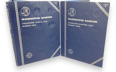 Two Washington Quarter Albums with Contents