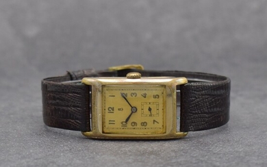 UHRENFABRIK GLASHÜTTE SA gents wristwatch in gold plated...