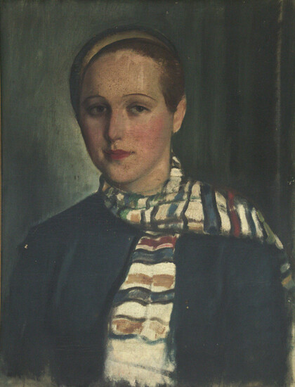 Unidentified Artist - Portrait, Oil on Canvas.