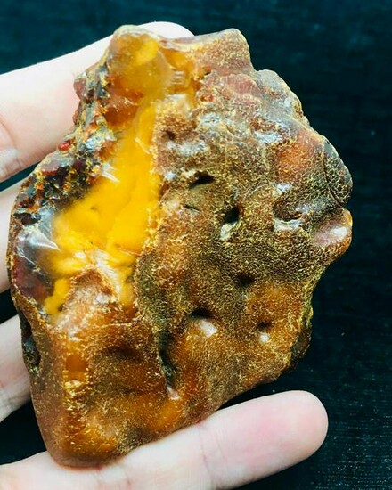 Unique and Phenomenal Raw Amber Stone