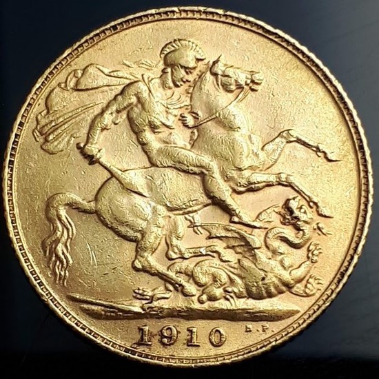 United Kingdom - 1 Sovereign 1910 - Edward VII - Gold