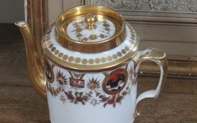 Verseuse / cafetière en porcelaine d'époque Louis XVI Directoire fin XVIIIe - Coffee pot (1) - Porcelain