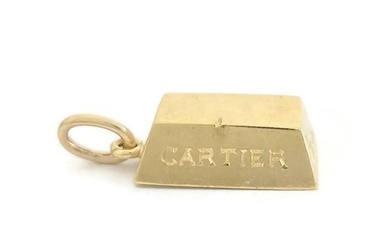 Vintage Cartier 1/2 oz Gold Bar Pendant 17.05 gr