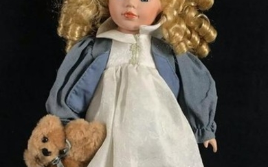 Vintage Mcfield International Porcelain Doll