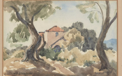 Walter Steggles, British 1908-1977 - Vence, 1948; watercolour on paper,...
