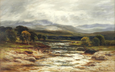 William Beattie-Brown (British, 1831-1909) The Calder near Newtonmore