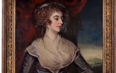 William Beechey (1753-1839), Attribué à - Portrait de dame de qualité