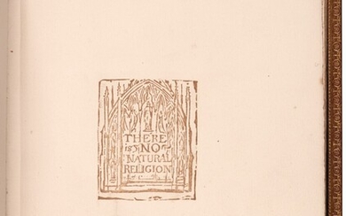 William Blake | There is No Natural Religion, 1886, facsimile reprint