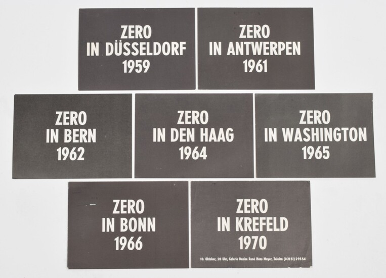 Zero postcards, 1970