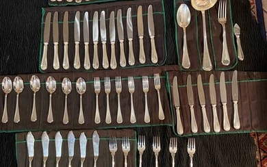 cutlery set consisting of 76 pieces weighing 5,606 kg (76) - .800 silver - Zaramella - Italy - Second half 20th century
