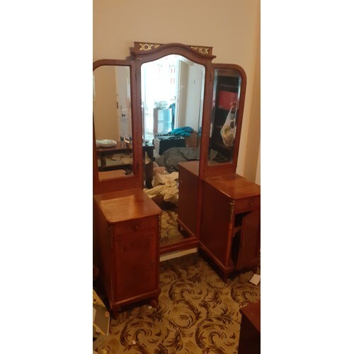 very well made dressing table with full length mirror fitted...