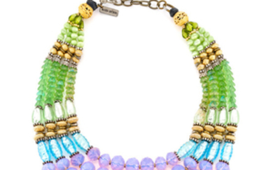 Multicolored Glass Bead Necklace